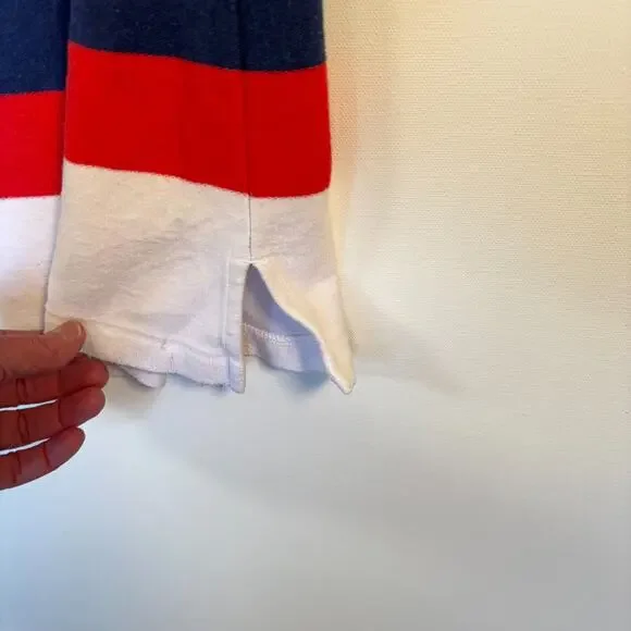 Vineyard Vines Red Blue Stripe Knit Shift Dress Women Small Nautical - Picture 7 of 12